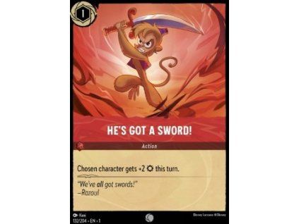 He's Got a Sword!