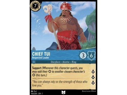 Chief Tui - Respected Leader