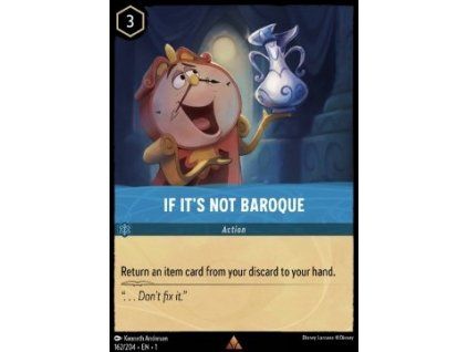 If It's Not Baroque