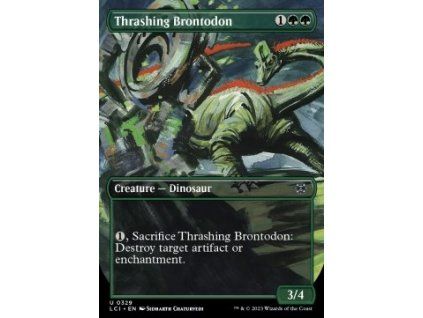 Thrashing Brontodon - borderless