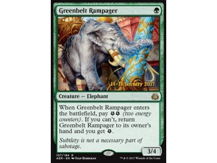 Greenbelt Rampager - PRERELEASE PROMO