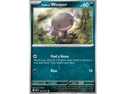 Paldean Wooper (PAF 058)