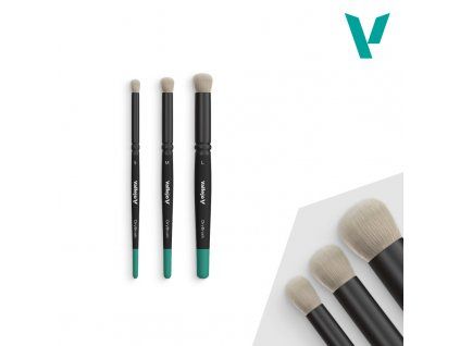 Vallejo — Dry Brush Set - Small, Medium, Large