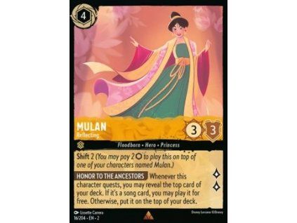Mulan - Reflecting