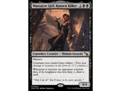 Massacre Girl, Known Killer