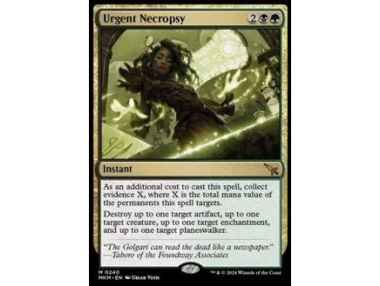 Urgent Necropsy