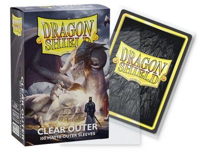 Dragon Shield obaly — Matte Clear Outer Sleeves (100 kusů)