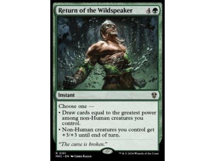 Return of the Wildspeaker