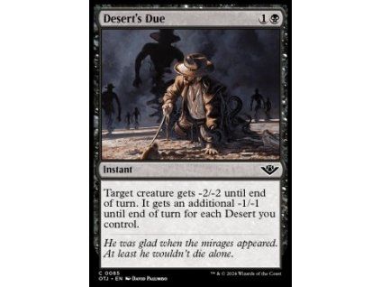 Desert's Due