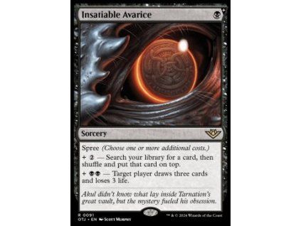 Insatiable Avarice