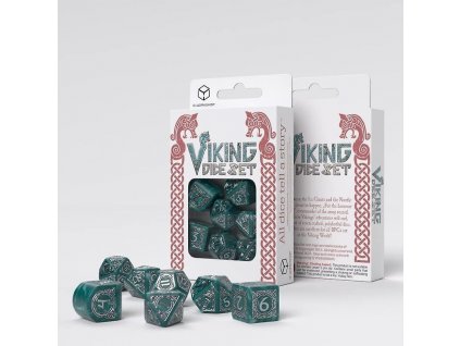 sada 7 kostek viking modern dice set mjolnir 2