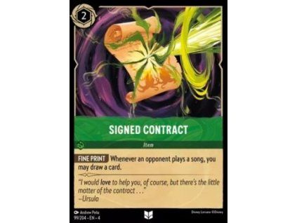 Signed Contract