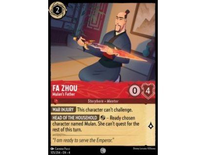Fa Zhou - Mulan's Father