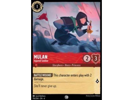 Mulan - Injured Soldier