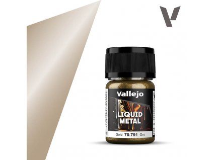 Vallejo — Liquid Metal Old Gold