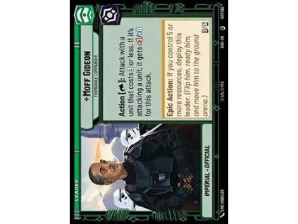 Moff Gideon, Formidable Commander