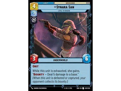 Synara San, Loyal to Kragan