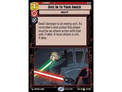 Give In to Your Anger