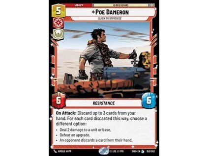 Poe Dameron, Quick to Improvise