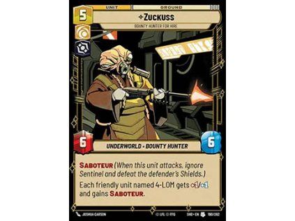Zuckuss, Bounty Hunter for Hire