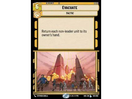 Evacuate