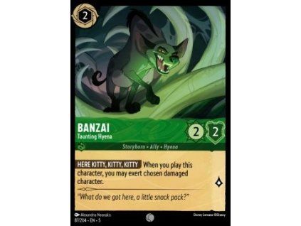Banzai - Taunting Hyena