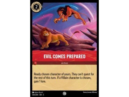 Evil Comes Prepared