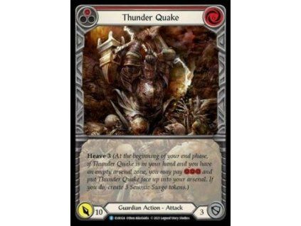 Thunder Quake (Red) (Extended Art Rainbow Foil)