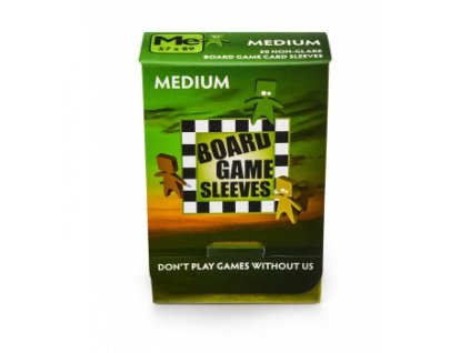 Board Game Sleeves — Medium (57x89mm) — 50 obalů