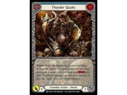 Thunder Quake (Blue) (Extended Art Rainbow Foil)
