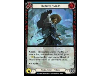Hundred Winds (Blue) (Extended Art Rainbow Foil)