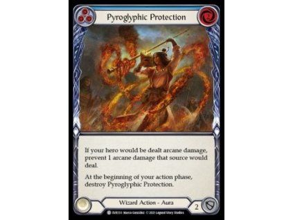 Pyroglyphic Protection (Blue) (Regular)
