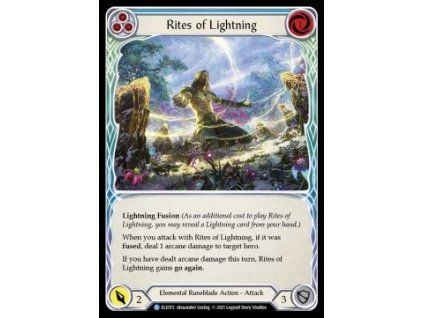 Rites of Lightning (Blue) (Regular)