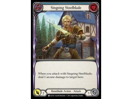 Singeing Steelblade (Blue) (Rainbow Foil)