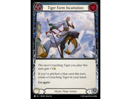 Tiger Form Incantation (Blue) (Rainbow Foil)