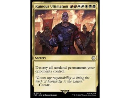 Ruinous Ultimatum