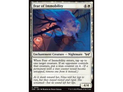 Fear of Immobility