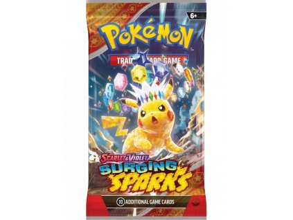 karetni hra pokemon tcg scarlet violet surging sparks booster 10 karet 900w