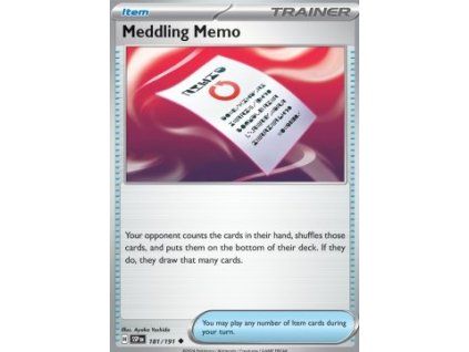 Meddling Memo (SSP 181)