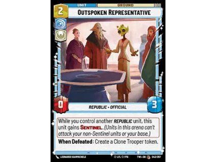 Outspoken Representative