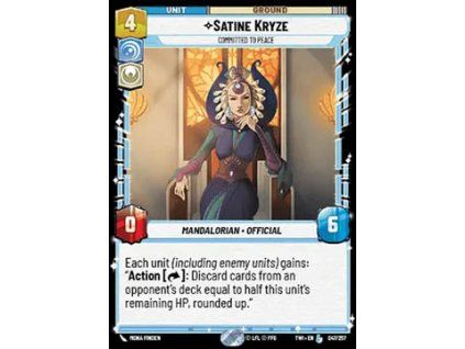 Satine Kryze, Committed to Peace