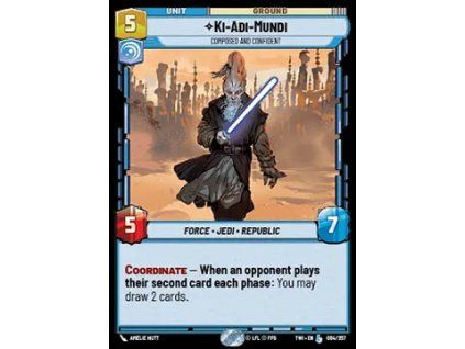 Ki-Adi-Mundi, Composed and Confident
