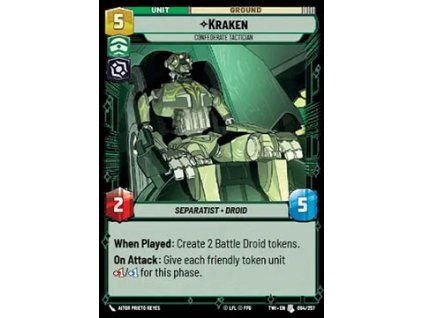 Kraken, Confederate Tactician