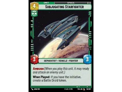 Subjugating Starfighter
