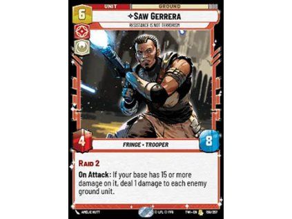 Saw Gerrera, Resistance is Not Terrorism