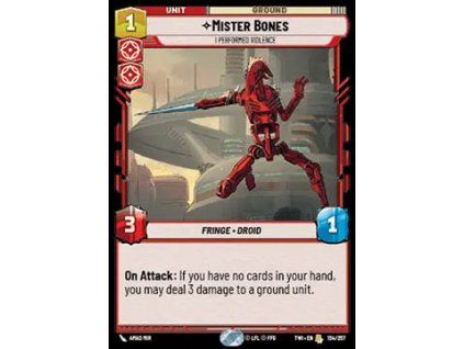 Mister Bones, I Performed Violence