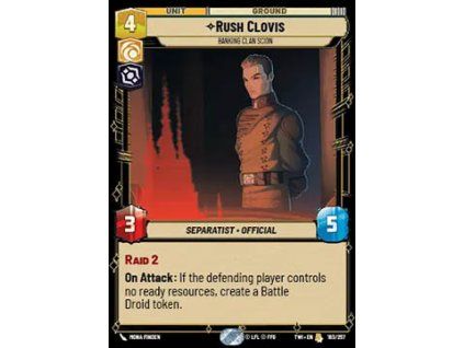 Rush Clovis, Banking Clan Scion