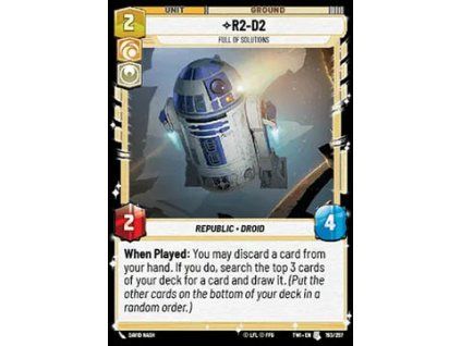 R2-D2, Full of Solutions