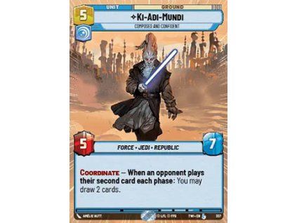 Ki-Adi-Mundi, Composed and Confident