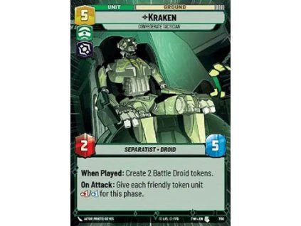 Kraken, Confederate Tactician